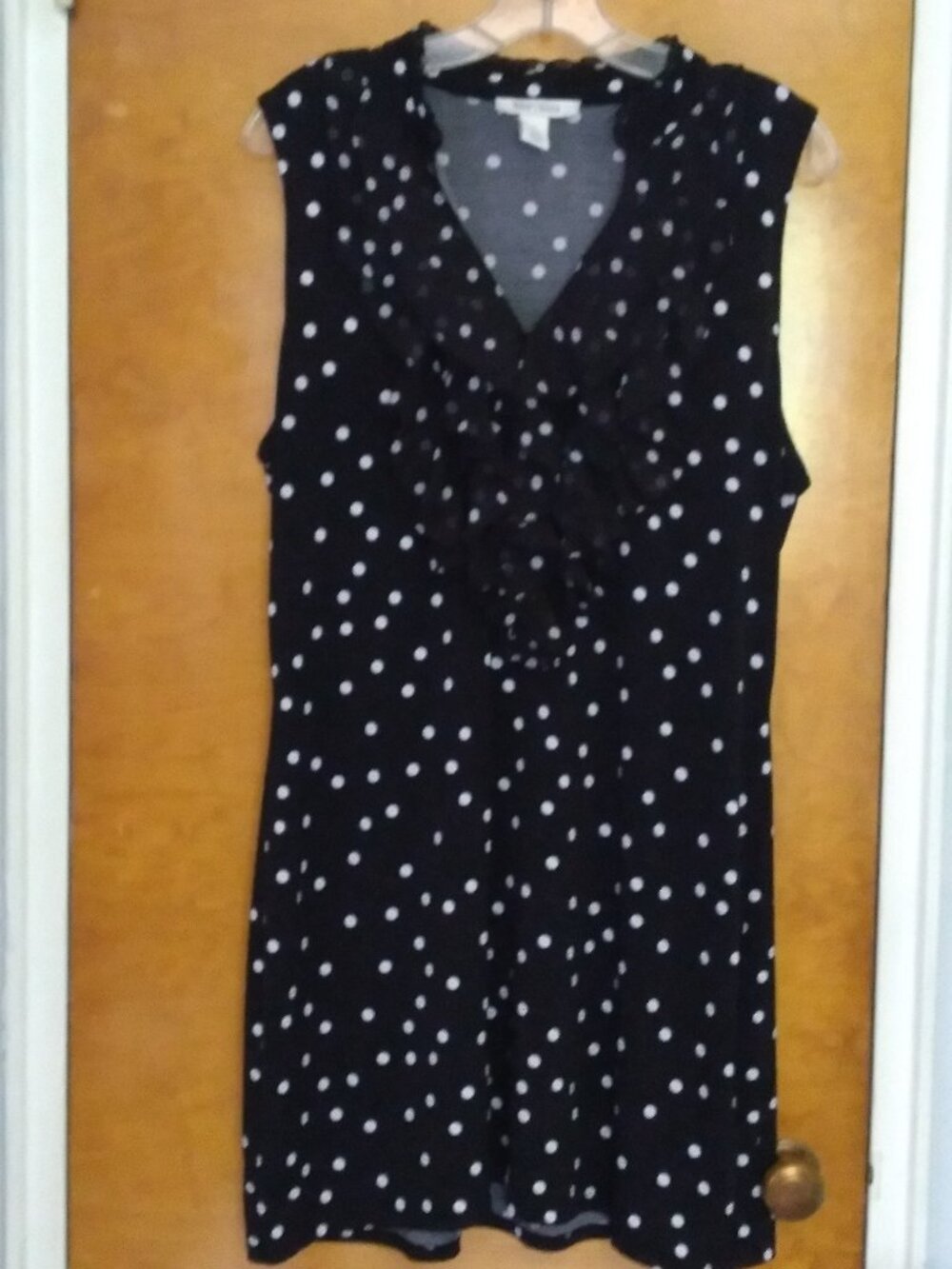 White House Black Market Polka Dot Dress Size XL